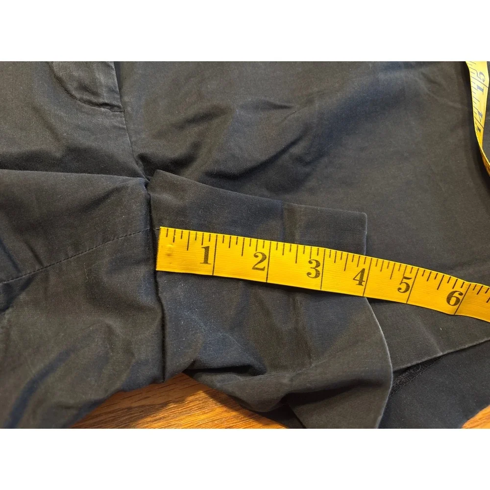 Ann Taylor LOFT Black Chino Shorts Womens‎ Size 8 Button Tab Waist Casual Summer